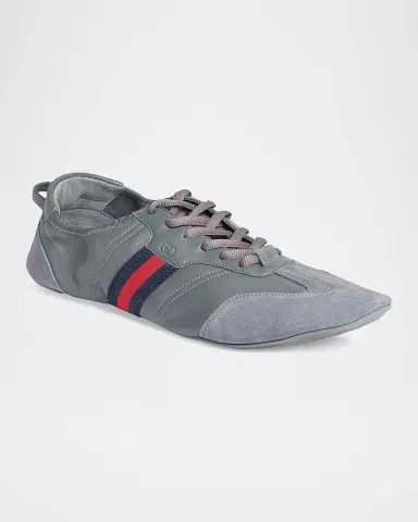 Gucci Men's Flex Suede Low-Top Sneakers | Thumbnail 5 Gucci Men's Flex Suede Low-Top Sneakers | Thumbnail 5