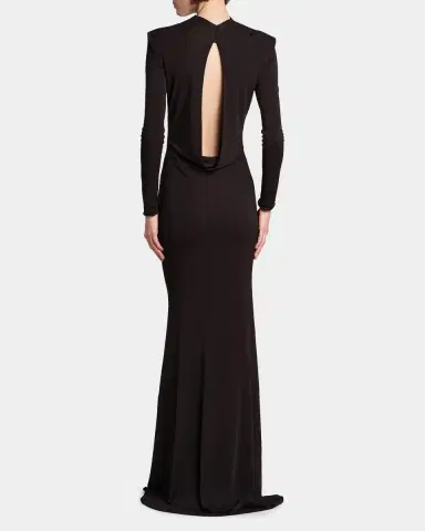 Tom Ford Crepe Jersey Cut-Out Back Gown | Thumbnail 3 Tom Ford Crepe Jersey Cut-Out Back Gown | Thumbnail 3