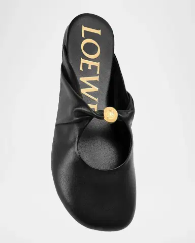 Loewe Pebble Soft Leather Mules | Thumbnail 3 Loewe Pebble Soft Leather Mules | Thumbnail 3