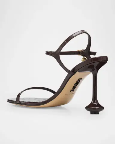 LOEWE 90mm Toy Croc-Embossed Leather Sandals | Thumbnail 4 LOEWE 90mm Toy Croc-Embossed Leather Sandals | Thumbnail 4