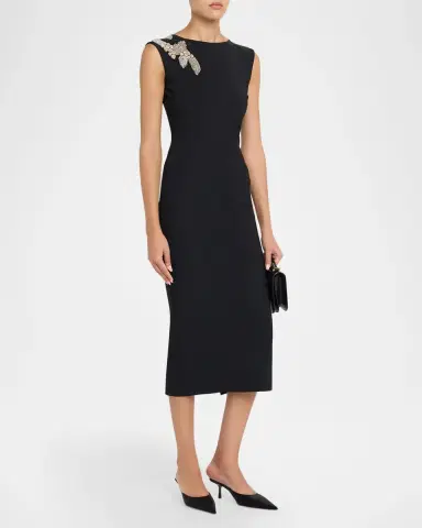 Chiara Boni La Petite Robe Doradus Beaded Midi Sheath | Thumbnail 2 Chiara Boni La Petite Robe Doradus Beaded Midi Sheath | Thumbnail 2