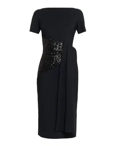 Chiara Boni La Petite Robe Sedva Sequin-Embellished Sheath Midi Dress | Thumbnail 1 Chiara Boni La Petite Robe Sedva Sequin-Embellished Sheath Midi Dress | Thumbnail 1