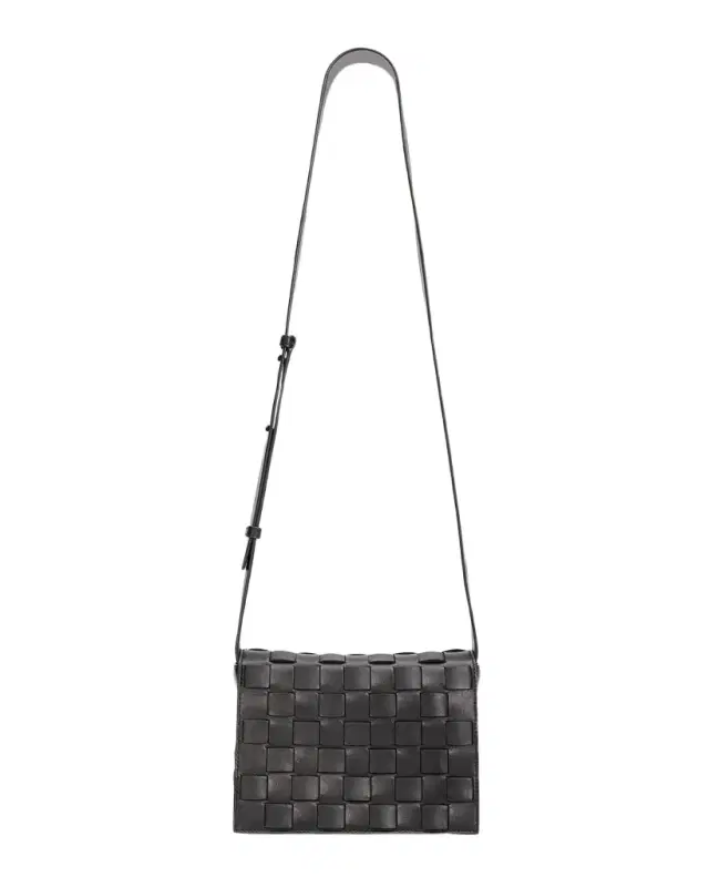 Men's Intrecciato Leather Messenger Bag Men's Intrecciato Leather Messenger Bag