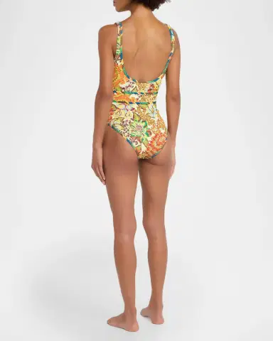 ALÉMAIS Charlie Floral Belted One-Piece wimsuit | Thumbnail 3 ALÉMAIS Charlie Floral Belted One-Piece wimsuit | Thumbnail 3