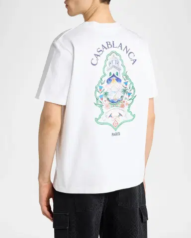 Casablanca Men's Cotton Jersey T-Shirt | Thumbnail 3 Casablanca Men's Cotton Jersey T-Shirt | Thumbnail 3