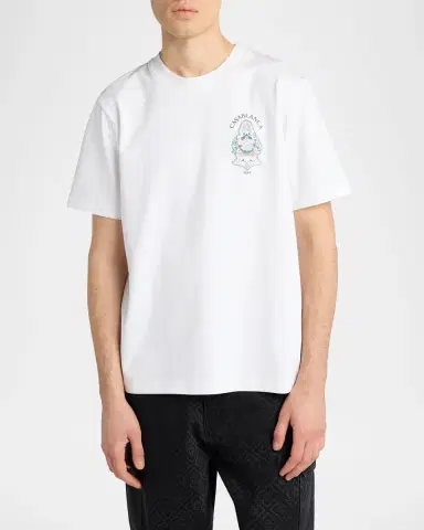 Casablanca Men's Cotton Jersey T-Shirt | Thumbnail 4 Casablanca Men's Cotton Jersey T-Shirt | Thumbnail 4
