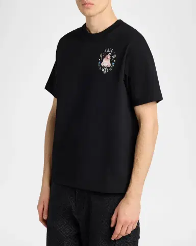 Casablanca Men's Casaway Graphic-Print Cotton Jersey T-Shirt | Thumbnail 4 Casablanca Men's Casaway Graphic-Print Cotton Jersey T-Shirt | Thumbnail 4