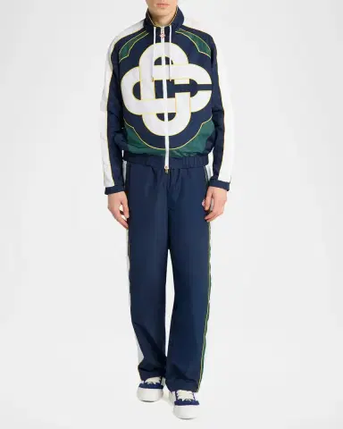 Casablanca Men's CC Logo Windbreaker Jacket | Thumbnail 2 Casablanca Men's CC Logo Windbreaker Jacket | Thumbnail 2