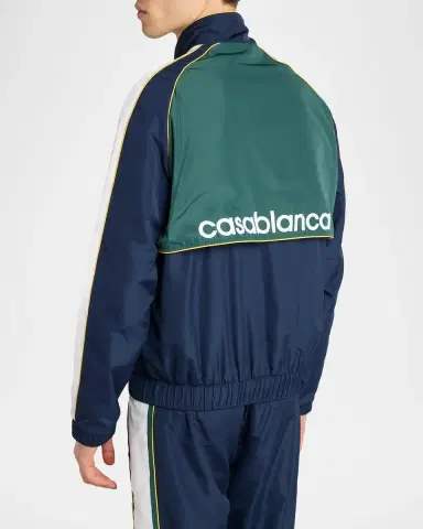 Casablanca Men's CC Logo Windbreaker Jacket | Thumbnail 3 Casablanca Men's CC Logo Windbreaker Jacket | Thumbnail 3