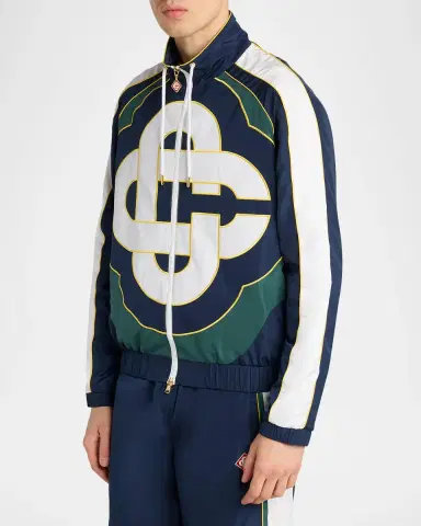 Casablanca Men's CC Logo Windbreaker Jacket | Thumbnail 4 Casablanca Men's CC Logo Windbreaker Jacket | Thumbnail 4