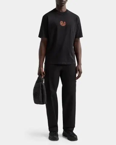 Stone Island Men's Logo Cotton Crewneck T-Shirt | Thumbnail 2 Stone Island Men's Logo Cotton Crewneck T-Shirt | Thumbnail 2