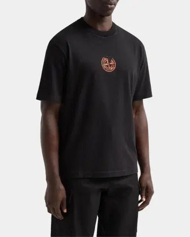 Stone Island Men's Logo Cotton Crewneck T-Shirt | Thumbnail 5 Stone Island Men's Logo Cotton Crewneck T-Shirt | Thumbnail 5