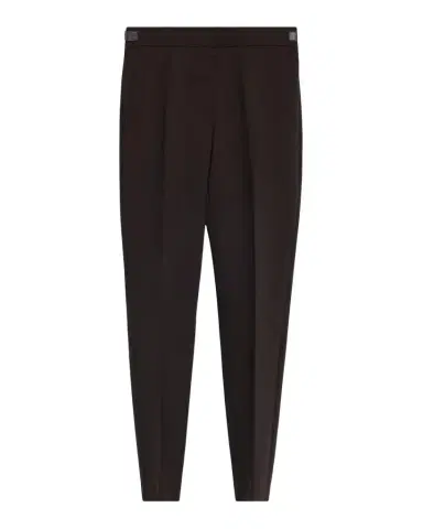 Max Mara Stretch Virgin Wool Tapered-Leg Trousers | Thumbnail 1 Max Mara Stretch Virgin Wool Tapered-Leg Trousers | Thumbnail 1