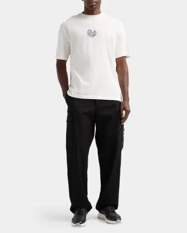 Stone Island Men's Logo Cotton Crewneck T-Shirt | Thumbnail 2 Stone Island Men's Logo Cotton Crewneck T-Shirt | Thumbnail 2