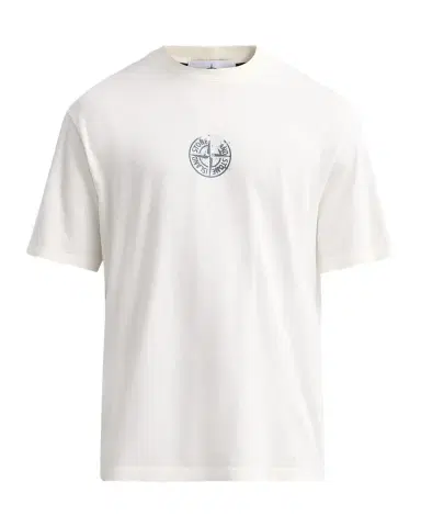 Stone Island Men's Logo Cotton Crewneck T-Shirt | Thumbnail 1 Stone Island Men's Logo Cotton Crewneck T-Shirt | Thumbnail 1