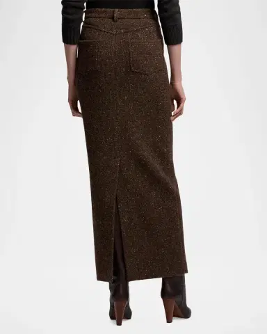 Ralph Lauren Collection Fontaine Wool-Blend Donegal Tweed Maxi Skirt | Thumbnail 3 Ralph Lauren Collection Fontaine Wool-Blend Donegal Tweed Maxi Skirt | Thumbnail 3