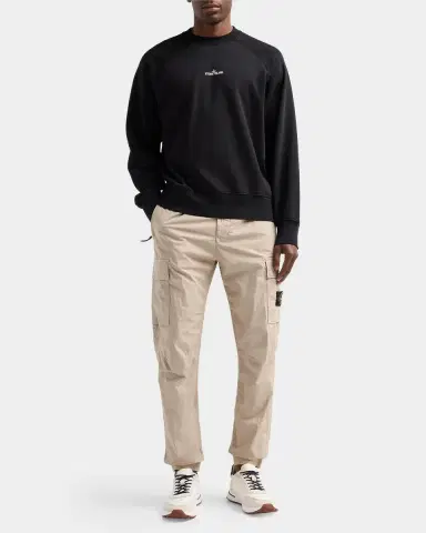 Stone Island Men's Felpa Cotton Crewneck Sweatshirt | Thumbnail 2 Stone Island Men's Felpa Cotton Crewneck Sweatshirt | Thumbnail 2