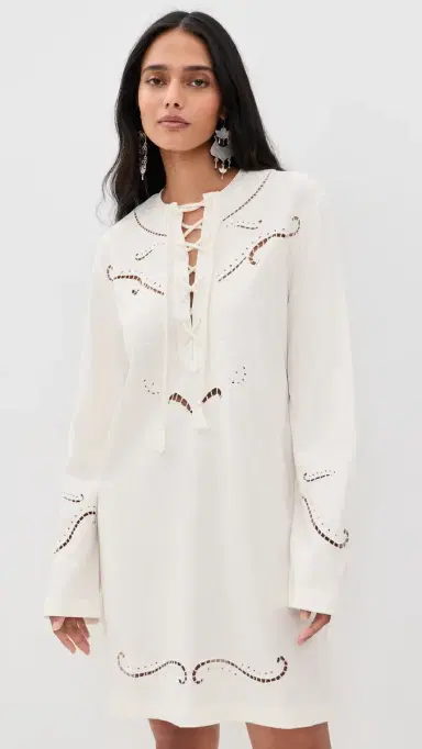 Isabel Marant Étoile Elka Dress Ecru | Thumbnail 2 Isabel Marant Étoile Elka Dress Ecru | Thumbnail 2