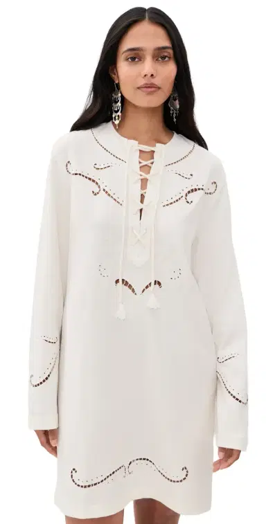Isabel Marant Étoile Elka Dress Ecru | Thumbnail 1 Isabel Marant Étoile Elka Dress Ecru | Thumbnail 1