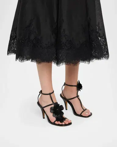 Zimmermann 85mm Belara Leather T-Strap Sandals | Thumbnail 2 Zimmermann 85mm Belara Leather T-Strap Sandals | Thumbnail 2