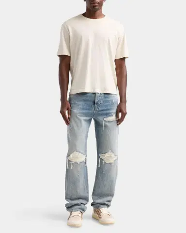 AMIRI MX1 Suede Moto Straight-Fit Jeans | Thumbnail 2 AMIRI MX1 Suede Moto Straight-Fit Jeans | Thumbnail 2