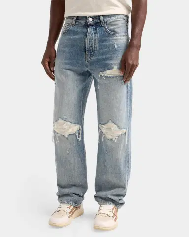 AMIRI MX1 Suede Moto Straight-Fit Jeans | Thumbnail 5 AMIRI MX1 Suede Moto Straight-Fit Jeans | Thumbnail 5