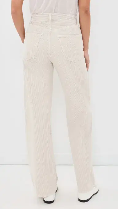 AGOLDE Ren High Rise Wide Leg Corduroy Pants Bone | Thumbnail 3 AGOLDE Ren High Rise Wide Leg Corduroy Pants Bone | Thumbnail 3