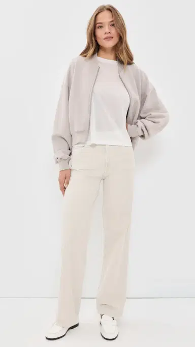 AGOLDE Ren High Rise Wide Leg Corduroy Pants Bone | Thumbnail 5 AGOLDE Ren High Rise Wide Leg Corduroy Pants Bone | Thumbnail 5