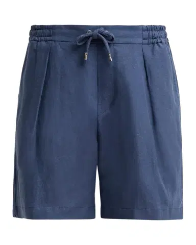 Ralph Lauren Purple Label Silk-Linen Drawstring Shorts | Thumbnail 1 Ralph Lauren Purple Label Silk-Linen Drawstring Shorts | Thumbnail 1