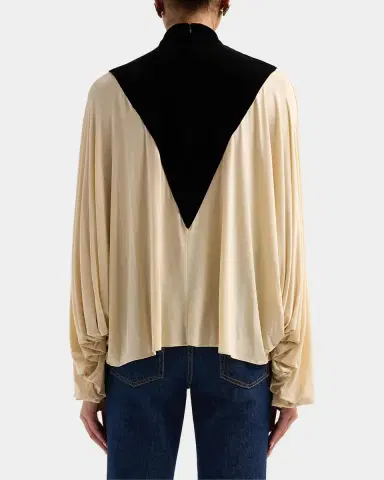 Zimmermann Valiant Velvet & Jersey Batwing Top | Thumbnail 3 Zimmermann Valiant Velvet & Jersey Batwing Top | Thumbnail 3