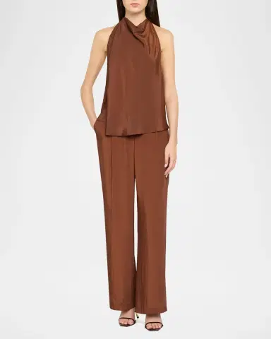 A.L.C. Ada Satin Halter Top | Thumbnail 2 A.L.C. Ada Satin Halter Top | Thumbnail 2