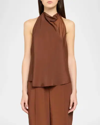 A.L.C. Ada Satin Halter Top | Thumbnail 4 A.L.C. Ada Satin Halter Top | Thumbnail 4