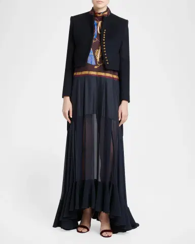 Etro Tailored Wool-Blend Jacket | Thumbnail 2 Etro Tailored Wool-Blend Jacket | Thumbnail 2