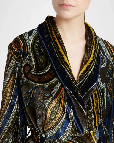 Etro Paisley Velvet Wrap Jacket | Thumbnail 5 Etro Paisley Velvet Wrap Jacket | Thumbnail 5
