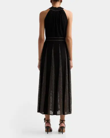 Zimmermann Valiant Metallic Halter Maxi Dress | Thumbnail 3 Zimmermann Valiant Metallic Halter Maxi Dress | Thumbnail 3