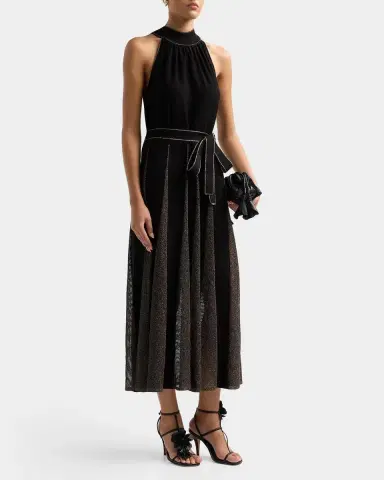 Zimmermann Valiant Metallic Halter Maxi Dress | Thumbnail 4 Zimmermann Valiant Metallic Halter Maxi Dress | Thumbnail 4