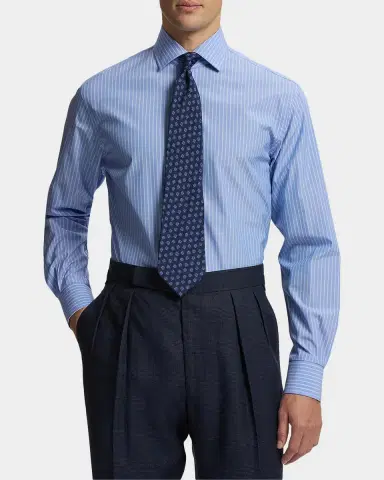 Ralph Lauren Men's Cotton Pinstripe Sport Shirt | Thumbnail 4 Ralph Lauren Men's Cotton Pinstripe Sport Shirt | Thumbnail 4