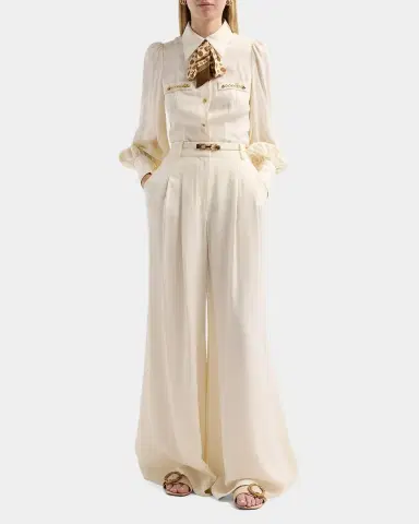 Zimmermann Belted Wide Leg Pants | Thumbnail 2 Zimmermann Belted Wide Leg Pants | Thumbnail 2