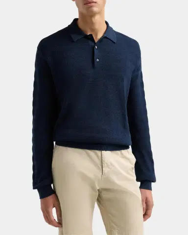 Ralph Lauren Tonal Textured Stripe Knit Polo Sweater | Thumbnail 5 Ralph Lauren Tonal Textured Stripe Knit Polo Sweater | Thumbnail 5