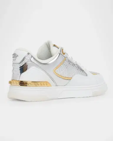 Versace Laminated Leather Sneakers | Thumbnail 2 Versace Laminated Leather Sneakers | Thumbnail 2