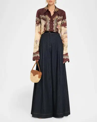 Zimmermann Valiant Silk Twill Shirt | Thumbnail 2 Zimmermann Valiant Silk Twill Shirt | Thumbnail 2