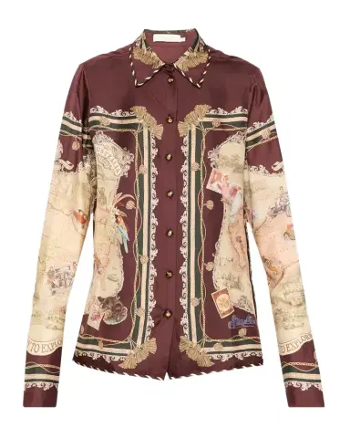 Zimmermann Valiant Silk Twill Shirt | Thumbnail 1 Zimmermann Valiant Silk Twill Shirt | Thumbnail 1
