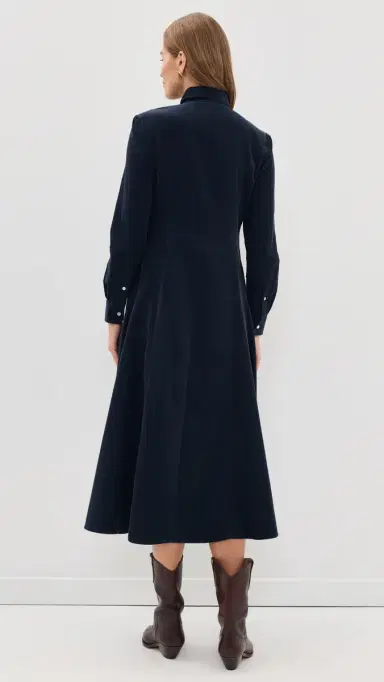 Polo Ralph Lauren Corduroy Collared Dress Navy | Thumbnail 3 Polo Ralph Lauren Corduroy Collared Dress Navy | Thumbnail 3