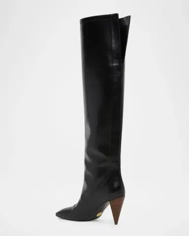 Stella McCartney 80MM Contrast-Heel Knee-High Boots | Thumbnail 4 Stella McCartney 80MM Contrast-Heel Knee-High Boots | Thumbnail 4