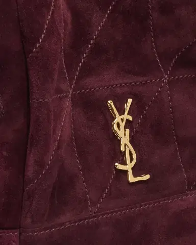 Saint Laurent Jamie Mini YSL Quilted Suede Crossbody Bag | Thumbnail 6 Saint Laurent Jamie Mini YSL Quilted Suede Crossbody Bag | Thumbnail 6