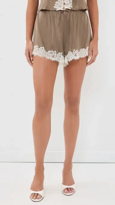 For Love & Lemons Luna Shorts Brown | Thumbnail 2 For Love & Lemons Luna Shorts Brown | Thumbnail 2