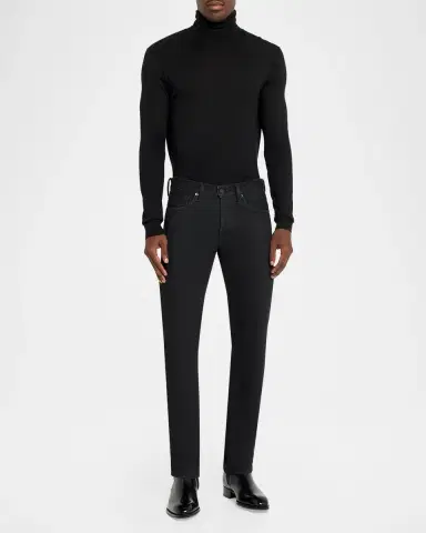 Tom Ford Men's Elkan Burnished Leather Zipped Ankle Boots | Thumbnail 3 Tom Ford Men's Elkan Burnished Leather Zipped Ankle Boots | Thumbnail 3