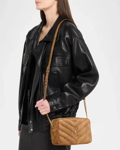 Saint Laurent Loulou YSL Quilted Suede Crossbody Camera Bag | Thumbnail 2 Saint Laurent Loulou YSL Quilted Suede Crossbody Camera Bag | Thumbnail 2
