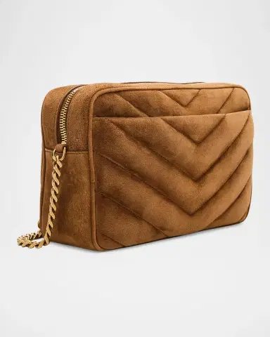 Saint Laurent Loulou YSL Quilted Suede Crossbody Camera Bag | Thumbnail 3 Saint Laurent Loulou YSL Quilted Suede Crossbody Camera Bag | Thumbnail 3