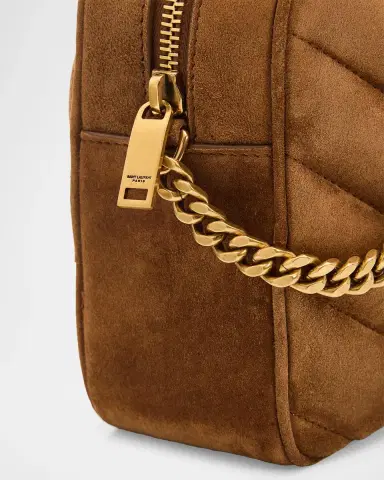 Saint Laurent Loulou YSL Quilted Suede Crossbody Camera Bag | Thumbnail 6 Saint Laurent Loulou YSL Quilted Suede Crossbody Camera Bag | Thumbnail 6